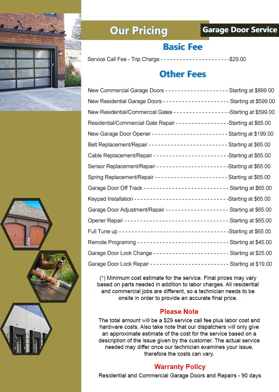 Security Garage Door Repair Service Hemet, CA 909-417-0180